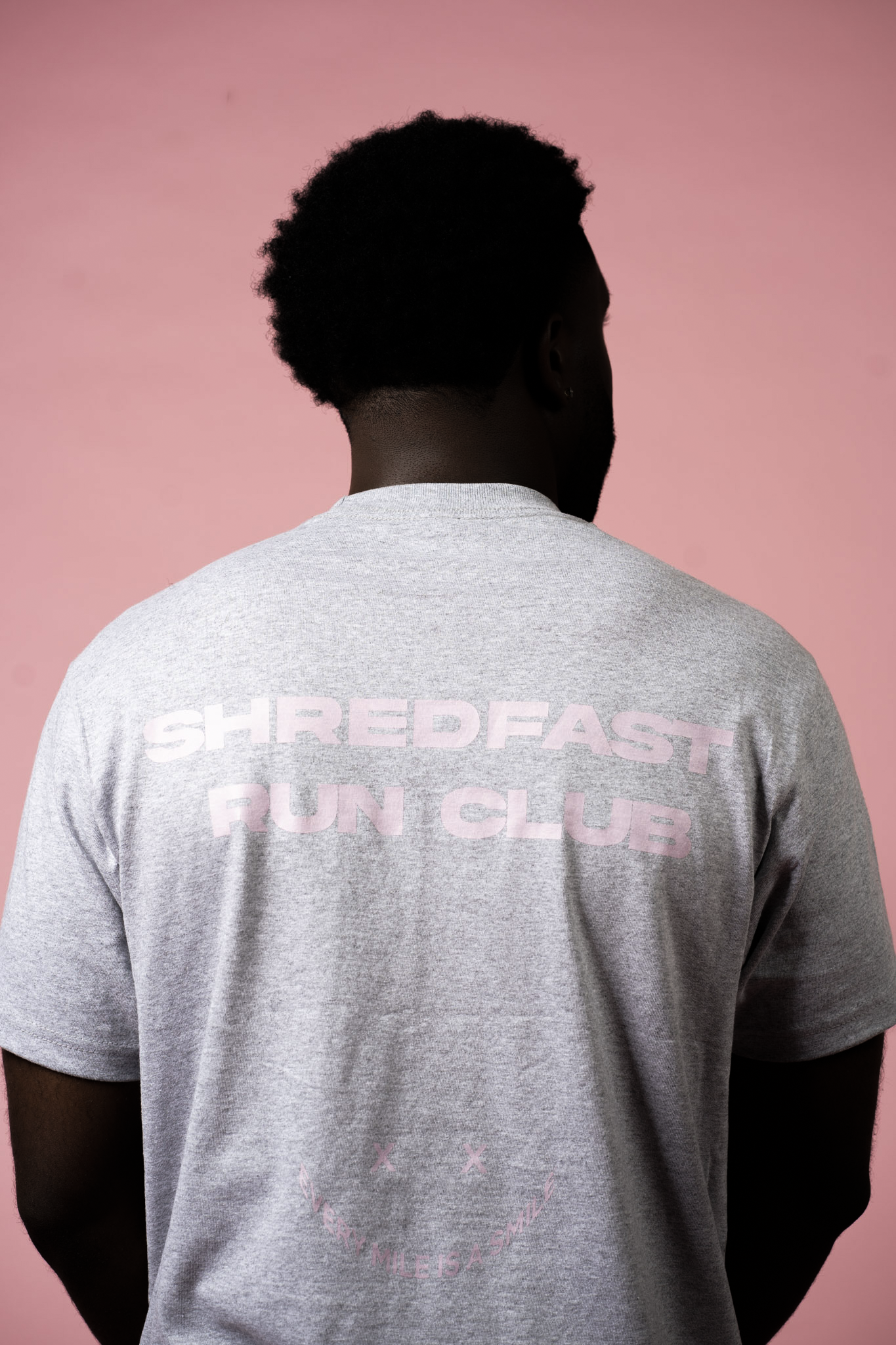 SHREDFAST ATHLETIC TEE GRAY/PINK